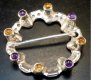 Silver Ring Brooch Silver Ring Brooch