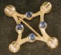 Ring brooch with four stones Ring brooch with four stones